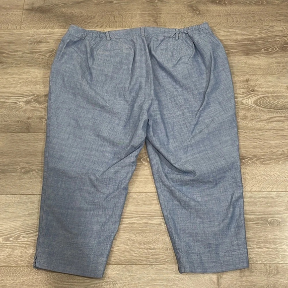 Talbots Perfect Crop Pant Chambray 22WP - Picture 14 of 14